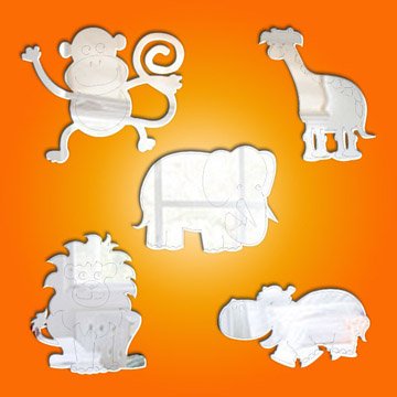 Jungle Animal Themed Mirror Pack