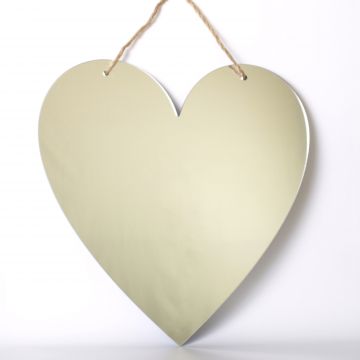 Heart shaped mirror with twine