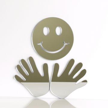 Smiley Shaped Acrylic Mirrors Several Sizes Available 