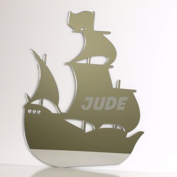 Personalised Pirate Ship Mirror