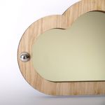 Personalised cloud mirror (wood frame)