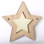 Star mirror (wood frame)